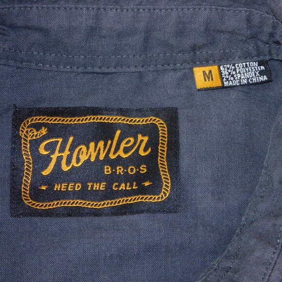 Howler Brothers Dark Gray Casual Button Down Shirt - Picture 8 of 14